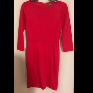 The Limited- Red Midi Dress Size 0